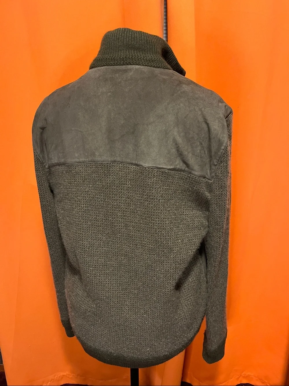 Polo Ralph Lauren hybrid suede skeet jacket in olive green.